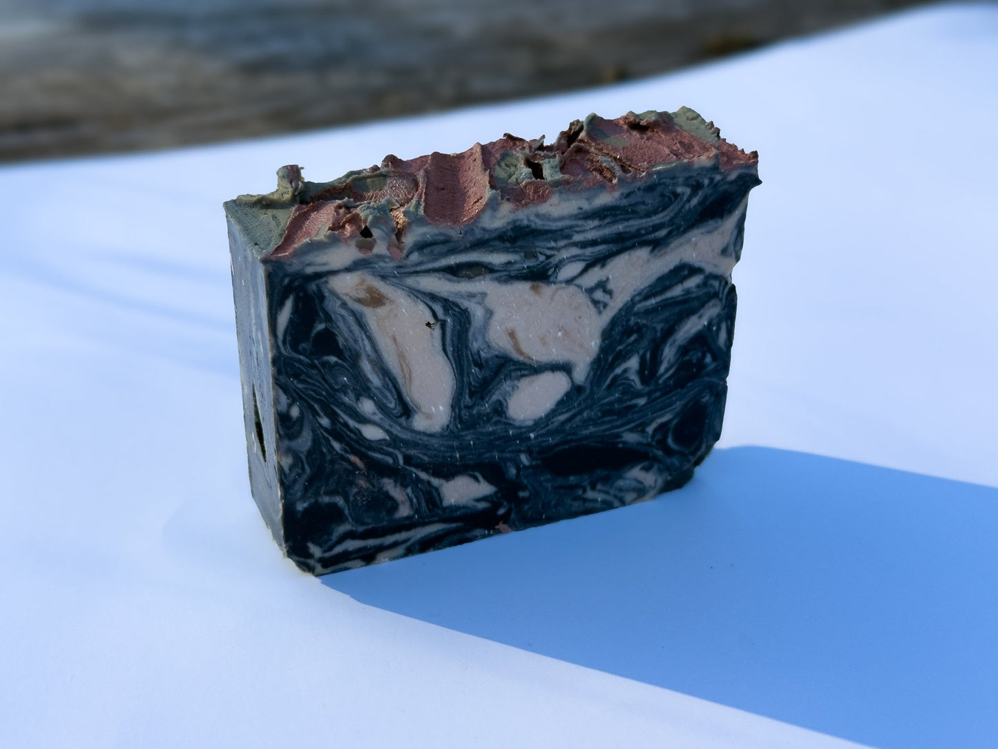 Making MatthieuMahogany Teakwood Vegan Soap Bar – Dramatic Marble, Luxurious Cleanse 🤍💛